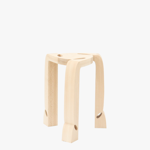 효시 Curly Stool 003 | Beech