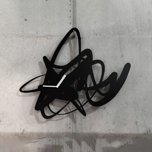 더닷 Star On The Wall Drawing Line Clock