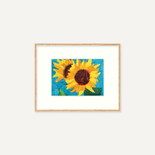 그릿시즌 데이비드 호크니 / Sunflowers for Hope and Joy, 1997 (액자포함, 27x34)