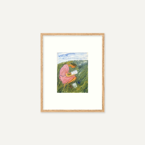 그릿시즌 샬롯 살로몬 / Charlotte reads (액자포함, 20x25)