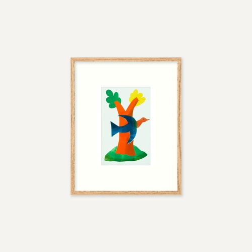 그릿시즌 헨드릭 니콜라스 베르크만 / Bird for Tree (The Blue Bird), 1943 (액자포함, 20x25)