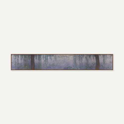 그릿시즌 클로드 모네 / The Water Lilies - Clear Morning with Willows (액자포함, 23x157)