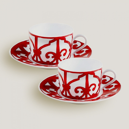 에르메스 2 Tea Cup Gift Set Balcon du Guadalquivir Hermes 2 Tea Cup Gift Set Balcon du Guadalquivir 00245