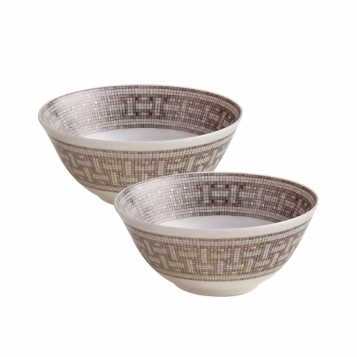 에르메스 2 라이스 볼S Gift Set Mosaique au 24 platinum Hermes 2 Rice Bowls Gift Set Mosaique au 24 platinum 00234