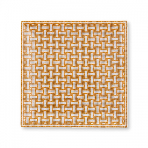 에르메스 Mosaique au 24 사각 스퀘어 접시 n°4 Hermes Mosaique au 24 Square Plate n°4 00208