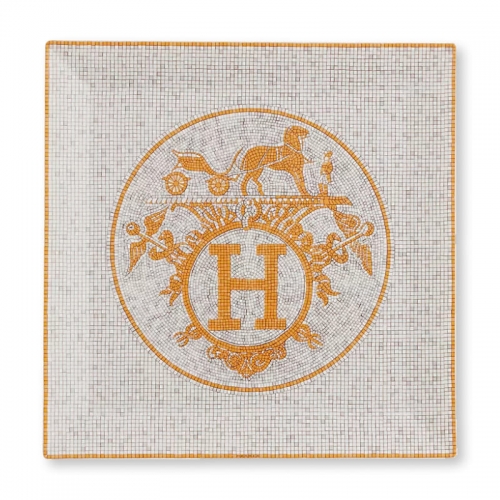 에르메스 Mosaique au 24 사각 스퀘어 접시 n°5 Hermes Mosaique au 24 Square Plate n°5 00207