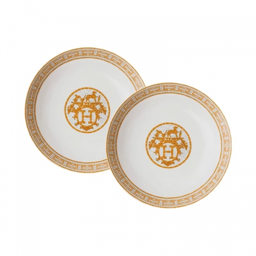 에르메스 2 Cereal 접시 17 cm Mosaique au 24 Hermes 2 Cereal Plates 17 cm Mosaique au 24 00200