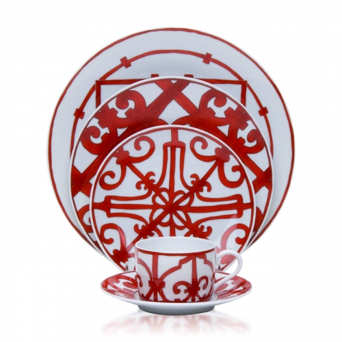 에르메스 5 피스 P레이스 Setting Balcon du Guadalquivir Hermes 5 piece Place Setting Balcon du Guadalquivir 00130