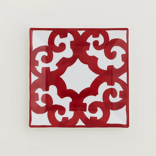 에르메스 사각 스퀘어 접시 n°3 Balcon du Guadalquivir Hermes Square Plate n°3 Balcon du Guadalquivir 00119