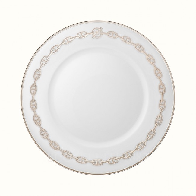 에르메스 American 디너접시 Chaine d’ancre platine Hermes American Dinner plate Chaine d’ancre platine 00074