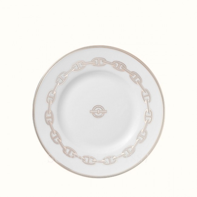 에르메스 브레드/버터 접시 16 5 cm Chaine d’ancre platine Hermes Bread and Butter plate 16 5 cm Chaine d’ancre platine 00071