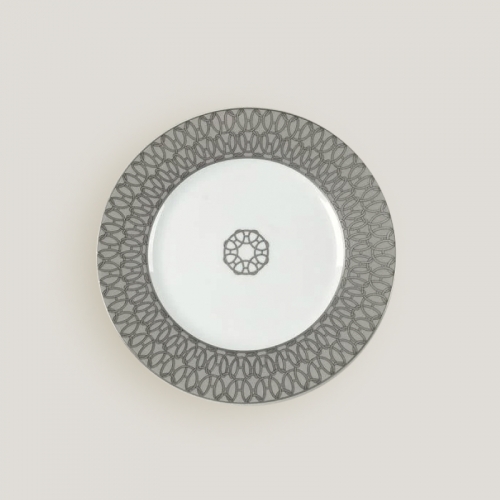 에르메스 디저트접시 Fil d’argent Gris Hermes Dessert plate Fil d’argent Gris 00059
