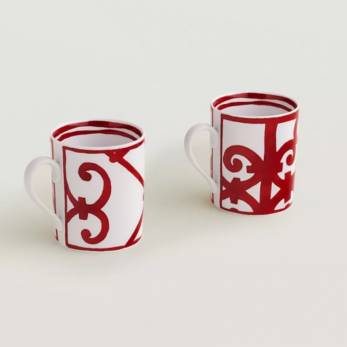 에르메스 Set of 2 머그 Balcon du Guadalquivir Hermes Set of 2 Mugs Balcon du Guadalquivir 00023