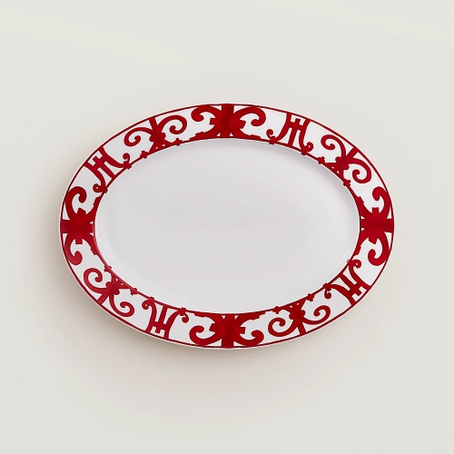 에르메스 Small 오발 플래터 Balcon du Guadalquivir Hermes Small Oval Platter Balcon du Guadalquivir 00553