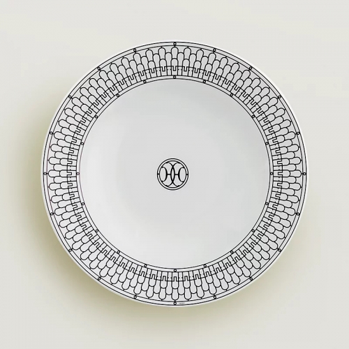 에르메스 H Deco Round 딥 플래터 Hermes H Deco Round Deep Platter 00547
