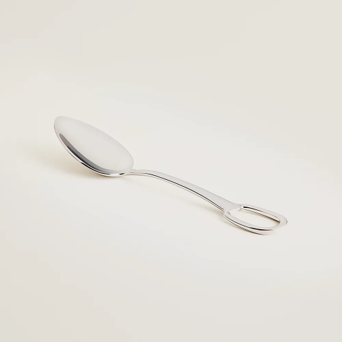 에르메스 디저트 spoon Attelage steel Hermes Dessert spoon Attelage steel 00471