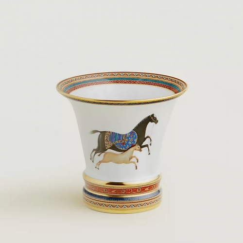 에르메스 Small 화병 꽃병 Cheval D’오리엔트 Hermes Small Vase Cheval d’Orient 00409