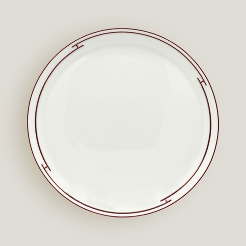 에르메스 Tart 플래터 Rythme Rouge Hermes Tart Platter Rythme Rouge 00394
