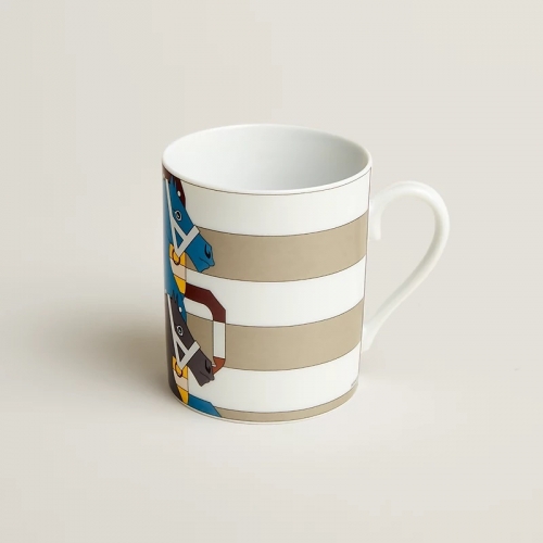 에르메스 머그 n°2 Grey Rocabar Limited 콜렉션 Hermes Mug n°2 Grey Rocabar Limited Collection 00277