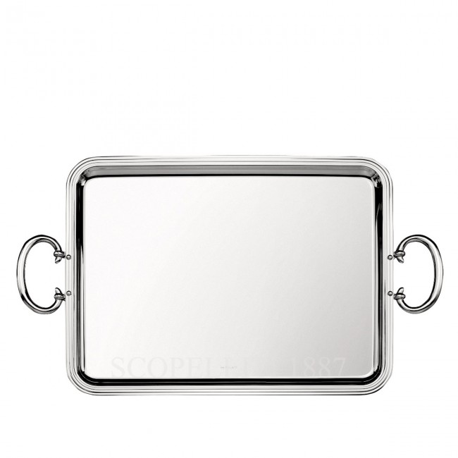 크리스토플레 Albi 라지 직사각형 트레이 실버 접시D Christofle Albi Large Rectangular Tray Silver Plated 00671
