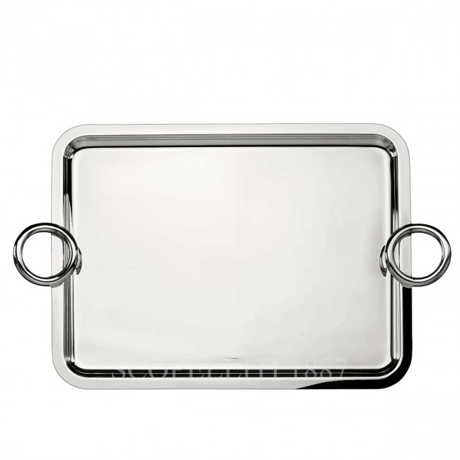 크리스토플레 베르티고 실버 접시D 라지 트레이 43 x 31 cm Christofle Vertigo Silver Plated Large Tray 43 x 31 cm 00660