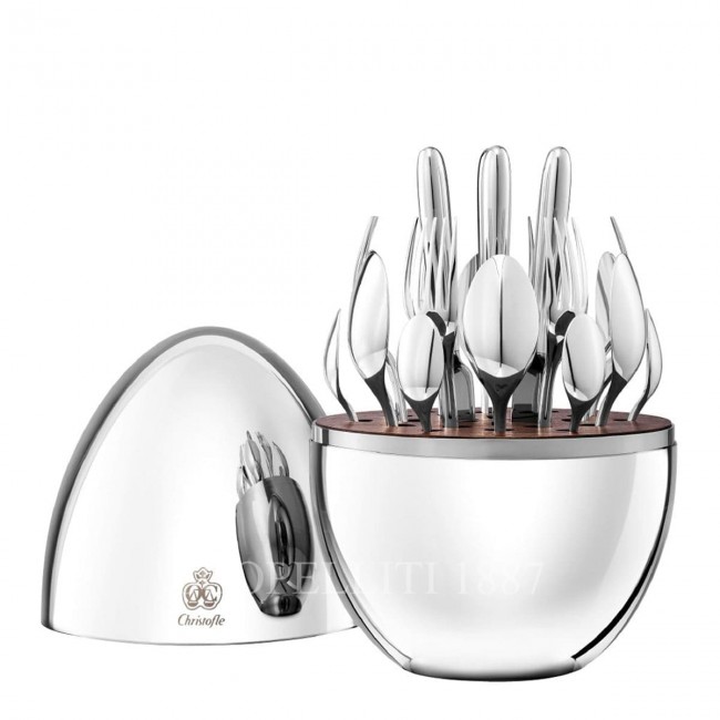 크리스토플레 Mood 24 pcs 실버 접시D Flatware Set Christofle Mood 24 pcs Silver Plated Flatware Set 00647