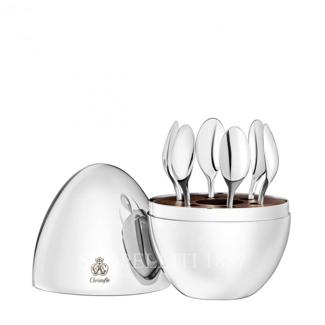 크리스토플레 Mood Coffee 실버 접시D Espresso 스푼 Christofle Mood Coffee Silver Plated Espresso Spoons 00646