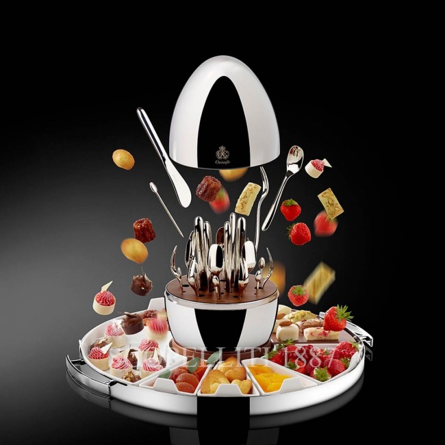 크리스토플레 Mood 24 pcs Flatware Set with Party 트레이 Christofle Mood 24 pcs Flatware Set with Party Tray 00642