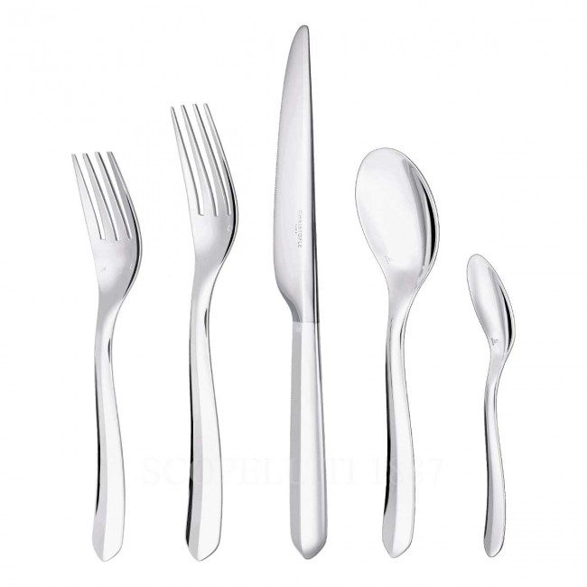 크리스토플레 New 5 피스 P레이스 Setting Infini 실버 접시D Christofle New 5 Piece Place Setting Infini Silver Plated 00628