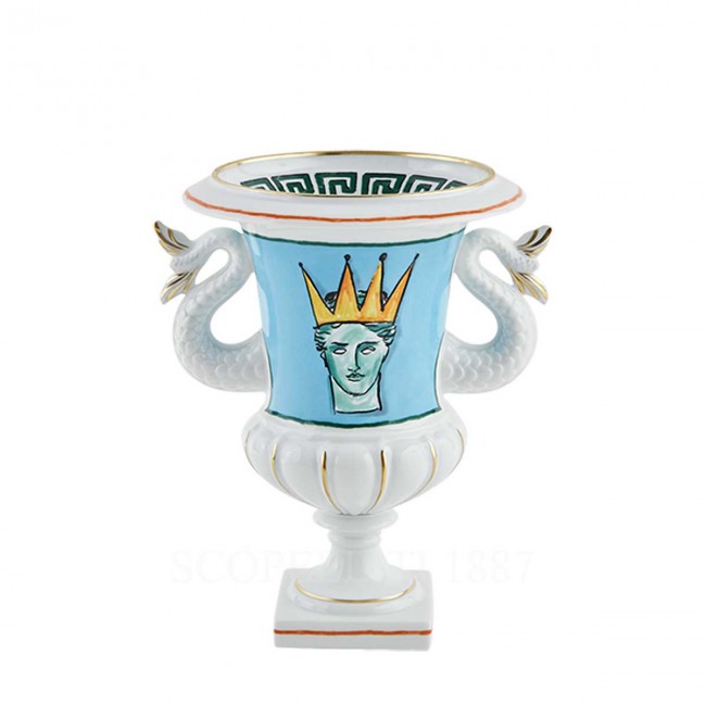 GINORI 1735 Ginori 화병 꽃병 Mediceo 씨 블루 il Viaggio di Nettuno Ginori 1735 Ginori Vase Mediceo Sea Blue il Viaggio di Nettuno 01083