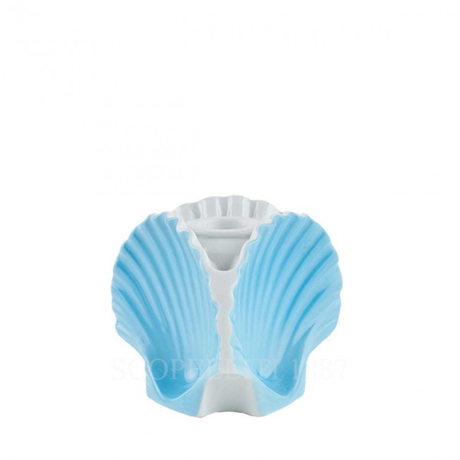 GINORI 1735 Ginori 캔들 홀더 Seashell 블루 il Viaggio di Nettuno Ginori 1735 Ginori Candleholder Seashell Blue il Viaggio di Nettuno 01077