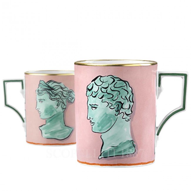 GINORI 1735 Ginori 머그 핑크 il Viaggio di Nettuno Ginori 1735 Ginori Mug Pink il Viaggio di Nettuno 00944