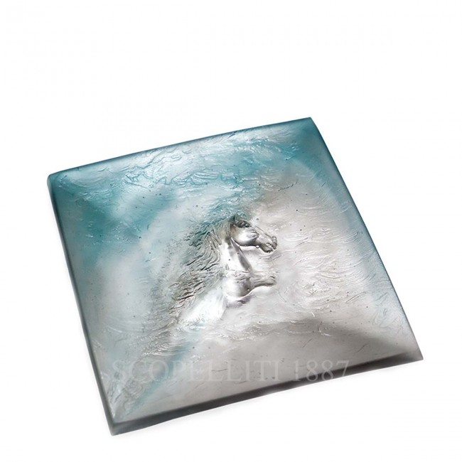DAUM Cavalcade 크리스탈 트레이 그레이 블루 Daum Cavalcade Crystal Tray Grey Blue 02612