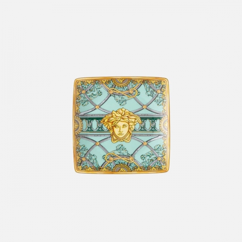 베르사체 사각 스퀘어 디쉬 12 cm 라 스칼라 del Palazzo 그린 Versace Square Dish 12 cm La Scala del Palazzo Green 02556