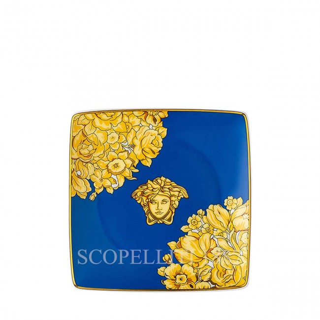 베르사체 볼 12 cm 사각 스퀘어 flat 메두사 Rhapsody 블루 Versace Bowl 12 cm square flat Medusa Rhapsody Blue 02550