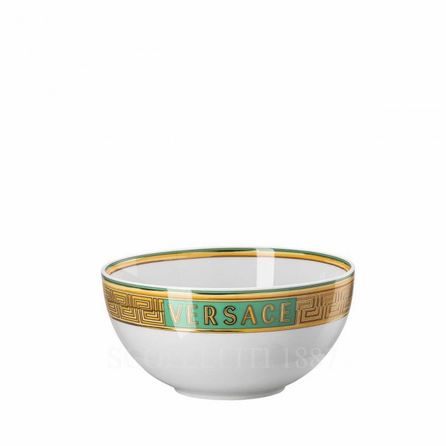 베르사체 Soup 볼 메두사 Amplified 그린 Coin Versace Soup Bowl Medusa Amplified Green Coin 02506