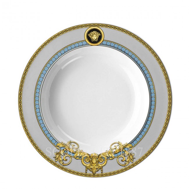 베르사체 파스타접시 22 cm Prestige Gala Bleu Versace Soup Plate 22 cm Prestige Gala Bleu 02456