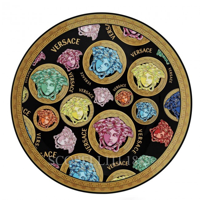 베르사체 NEW Service 접시 33 cm 메두사 Amplified Multicolour Versace NEW Service Plate 33 cm Medusa Amplified Multicolour 02427