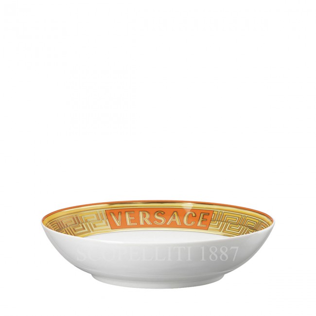 베르사체 파스타접시 메두사 Amplified 오렌지 Coin Versace Soup Plate Medusa Amplified Orange Coin 02416