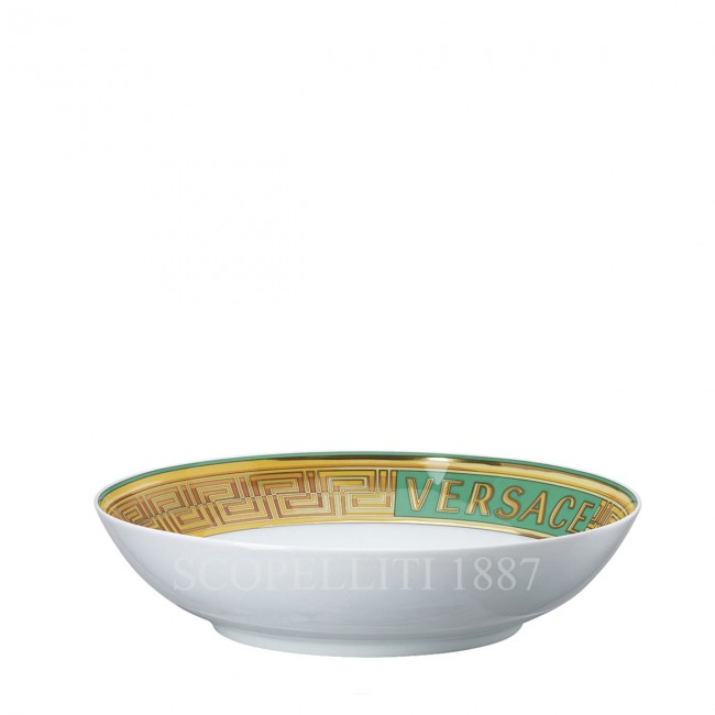 베르사체 파스타접시 메두사 Amplified 그린 Coin Versace Soup Plate Medusa Amplified Green Coin 02415