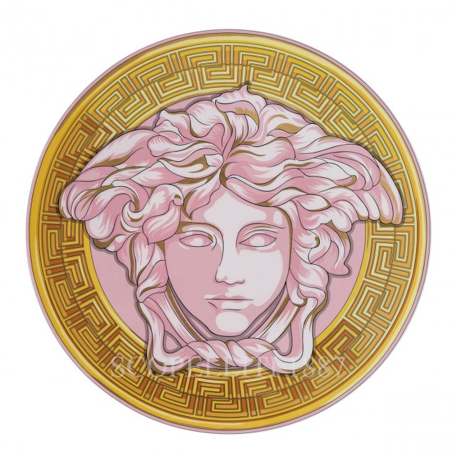 베르사체 Presentation 접시 메두사 Amplified 로즈 Coin Versace Presentation Plate Medusa Amplified Rose Coin 02407