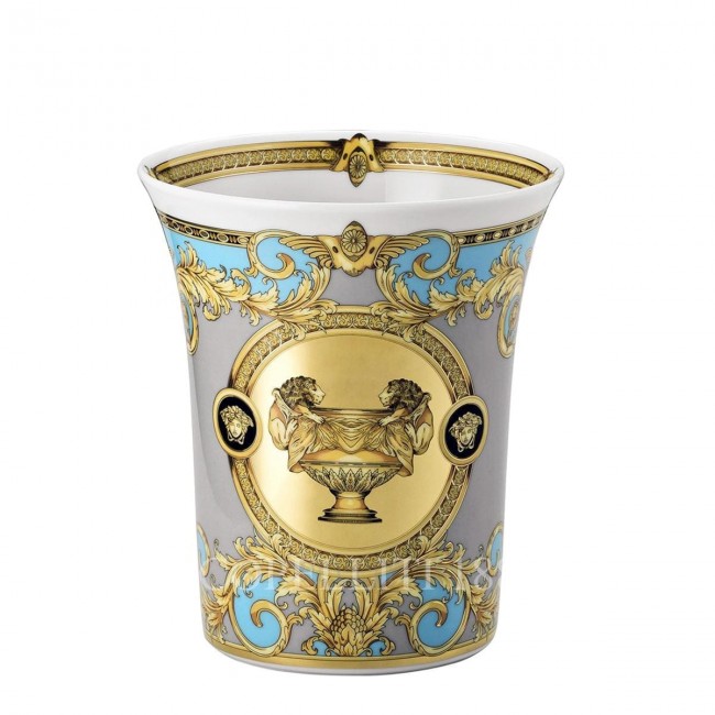 베르사체 Prestige Gala Le Bleu 화병 꽃병 18 cm by 로젠탈 Versace Prestige Gala Le Bleu Vase 18 cm by Rosenthal 02393