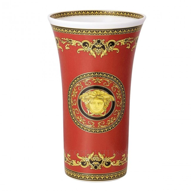 베르사체 메두사 Red 화병 꽃병 34 cm by 로젠탈 Versace Medusa Red Vase 34 cm by Rosenthal 02384