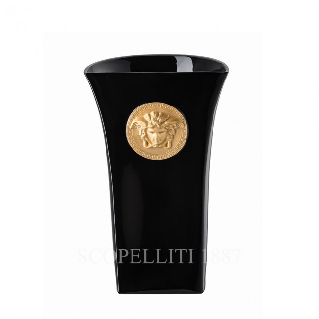 베르사체 화병 꽃병 34 cm 블랙 메두사 Madness Versace Vase 34 cm Black Medusa Madness 02346