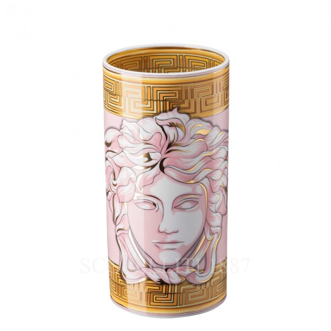 베르사체 화병 꽃병 24 cm 메두사 Amplified 핑크 Coin Versace Vase 24 cm Medusa Amplified Pink Coin 02315