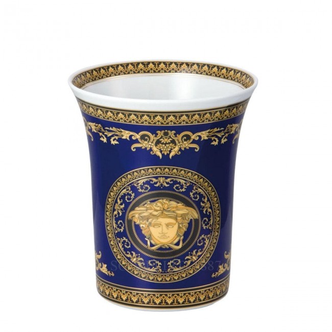 베르사체 메두사 블루 화병 꽃병 18 cm by 로젠탈 Versace Medusa Blue Vase 18 cm by Rosenthal 02301