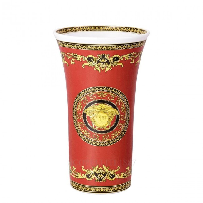 베르사체 메두사 Red 화병 꽃병 26 cm by 로젠탈 Versace Medusa Red Vase 26 cm by Rosenthal 02282