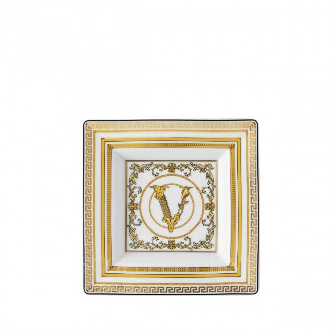 베르사체 사각 스퀘어 디쉬 14 cm Virtus Gala 화이트 Versace Square Dish 14 cm Virtus Gala White 02261