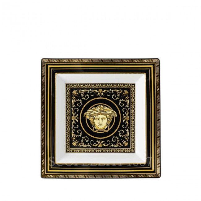 베르사체 사각 스퀘어 디쉬 22 cm Virtus Gala 블랙 Versace Square Dish 22 cm Virtus Gala Black 02260
