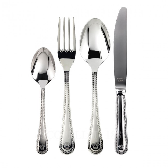 베르사체 24 pcs Gift Set Greca 커트러리 NEW Versace 24 pcs Gift Set Greca Cutlery NEW 02213